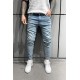 Jean Βlack Island 6565 Μπλέ Slim fit